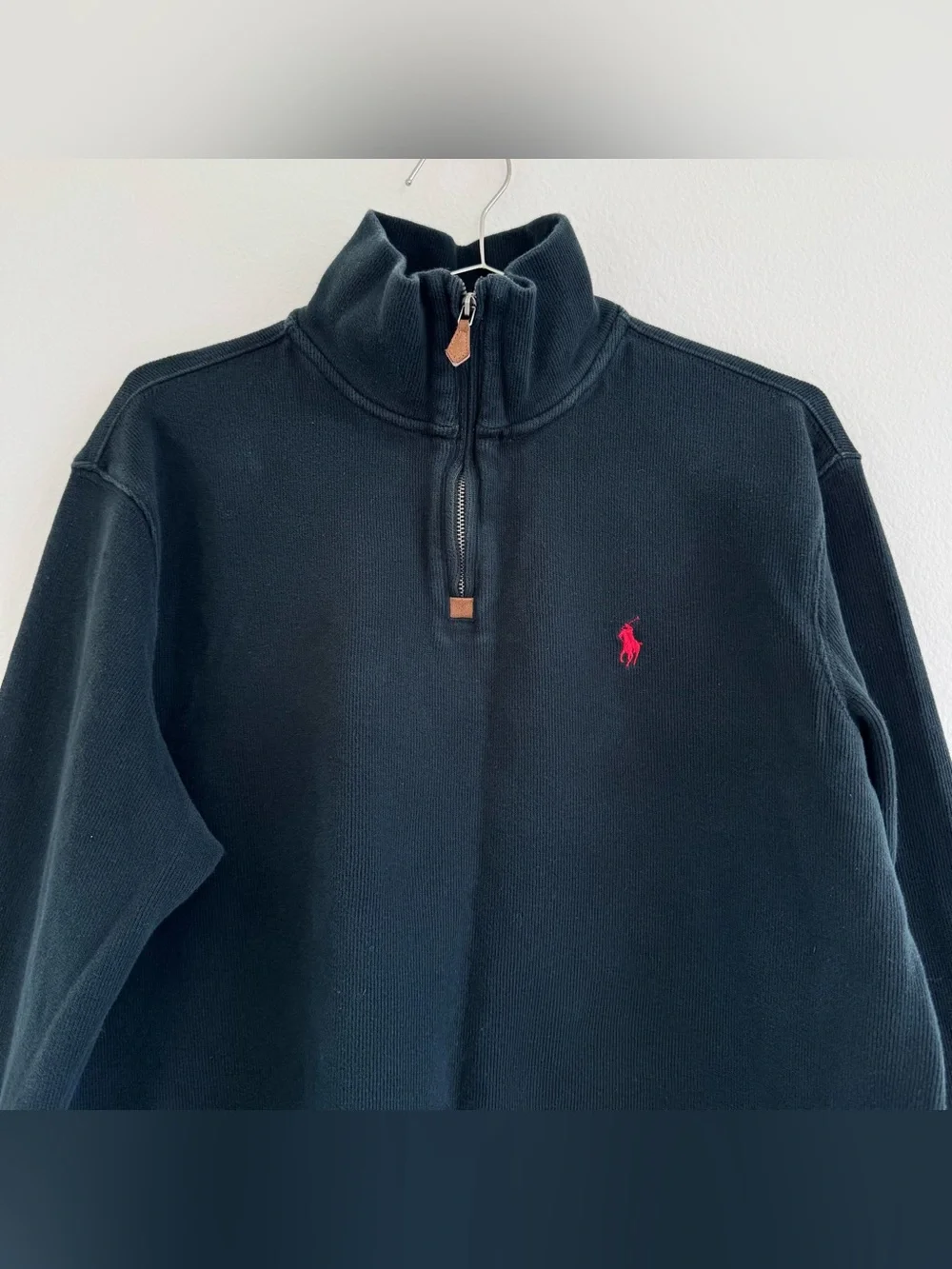Vtg Polo Ralph Lauren Quarter Zip Sweater